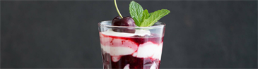 Cherry Parfait with Fruits from Chile
