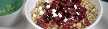 Chickpeas and Cherries Salad