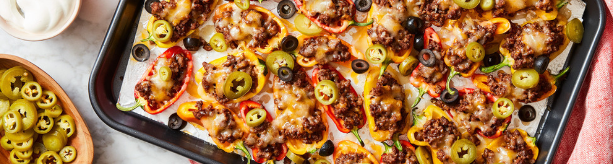 Mini Pepper Nachos with Kraft Natural Cheese - Recipes | Tips | Bravo Supermarkets - Bravo Supermark