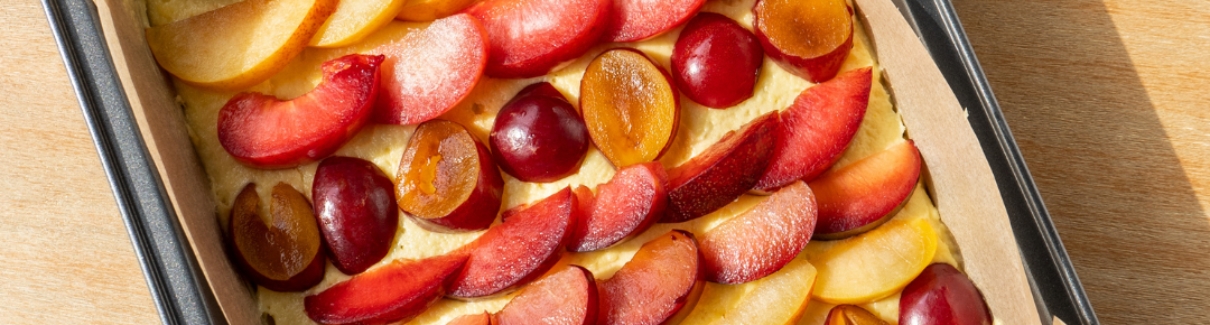 Plum Cake with Frutas de Chile - Recipes | Tips | Bravo Supermarkets - Bravo Supermarkets