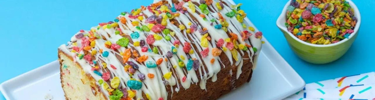 Fruity PEBBLES™ Cake Bread - Recipes | Tips | Bravo Supermarkets - Bravo Supermarkets