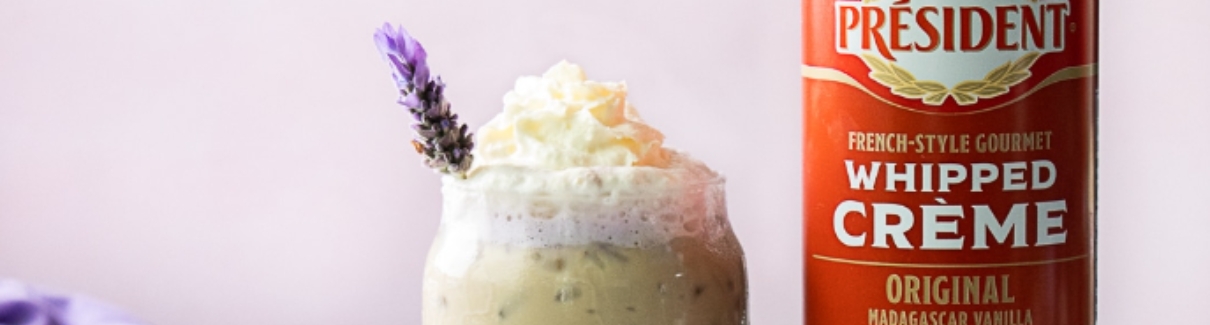 Lavender Espresso with President Whipped Cream - Recipes | Tips | Bravo Supermarkets - Bravo Superma